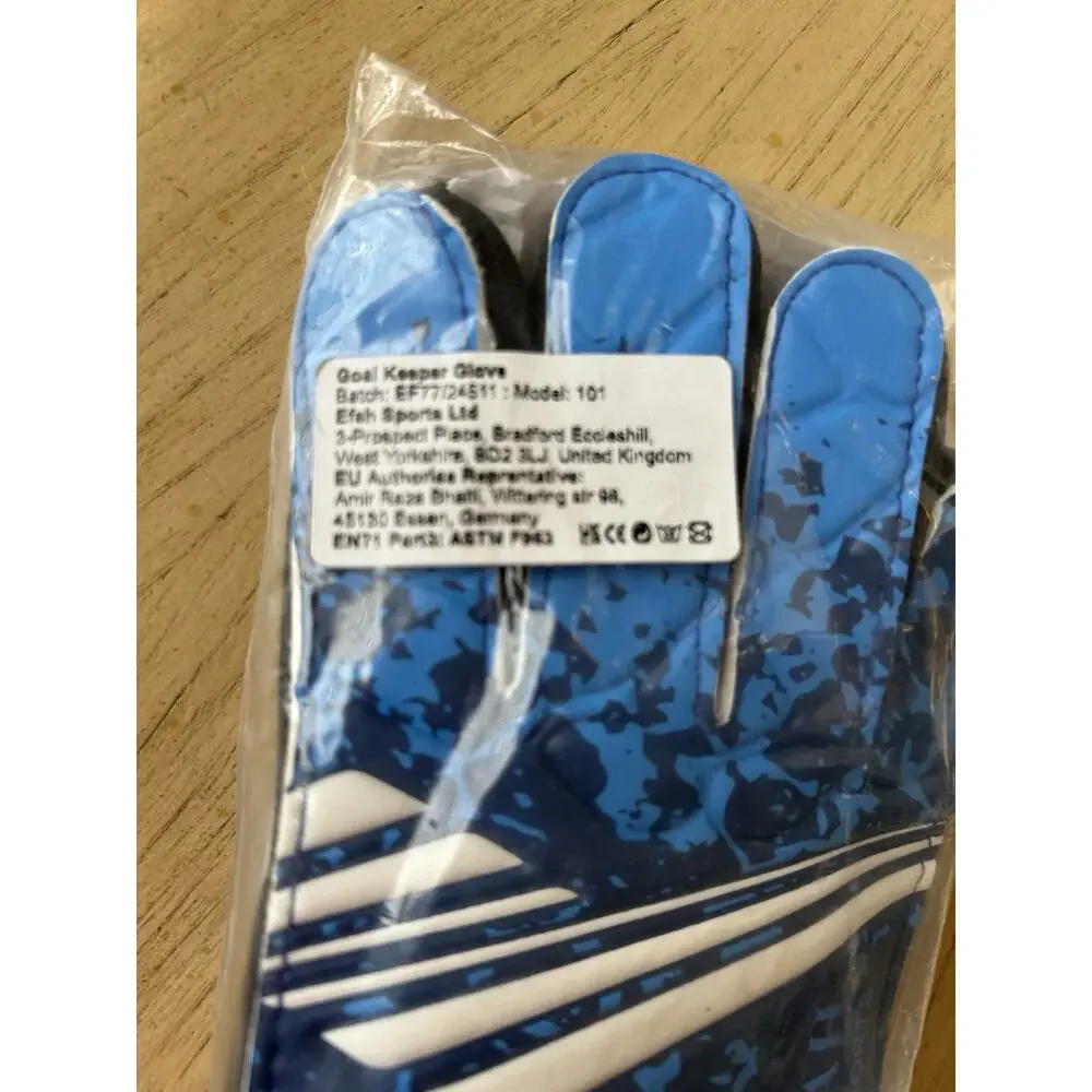 EFAH SPORTS Football Goalkeeper Gloves Kids Boys Soccer Glove with Grip Palms